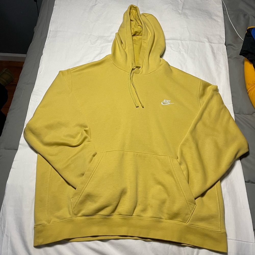 Pale Yellow Nike pullover hoodie